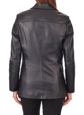 Women Genuine Leather Blazer Coat WB 35 SkinOutfit